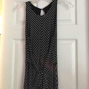 White House Black Market maxi dress with tie